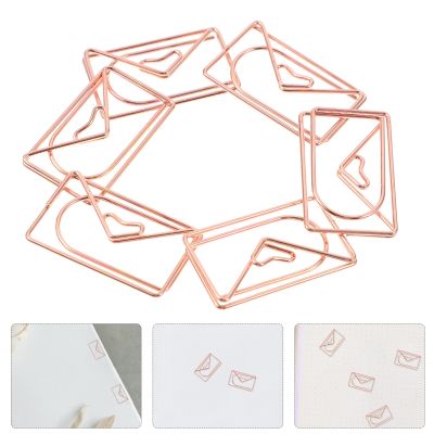 【jw】№  20pcs Metal Paper Envelop Shaped Wire Pin Memo Clamp Document Organizing Office Stationery Supplies ( 28MM )