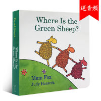 Where is the green sheep? Wu minlan young English childrens picture book MEM fox paperboard Book Judy horacek where is the green lamb