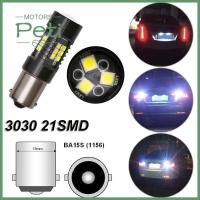 มอเตอร์ PETI 12V 24V 3030 21SMD 1200Lm รถยนต์โคมไฟอัตโนมัติไฟ LED ท้ายเปลี่ยนหลอดไฟสำรองไฟเบรคถอยหลัง