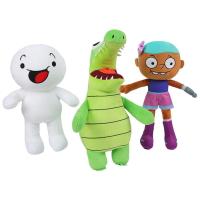 Stuffed Dolls Cute Plush Toys Front Teeth Girl Green Crocodile Smile Big White Anime Patterns Christmas Gifts for Kid Boys Girls delightful