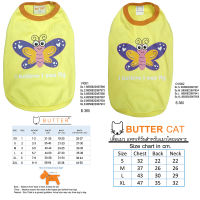 BUTTER DOGWEAR เสื้อกลัาม สำหรับ สุนัข แมว เสื้อสุนัข และสัตว์เลี้ยง Brand Butter เสื้อยืดแขนกุด Cotton100%