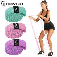 GOBYGO 3-Piece Long Resistance Bands Set Fitness Workout  Exercise Elastic Booty Bands Woman Pull Up Leg Exercise Equipment Exercise Bands