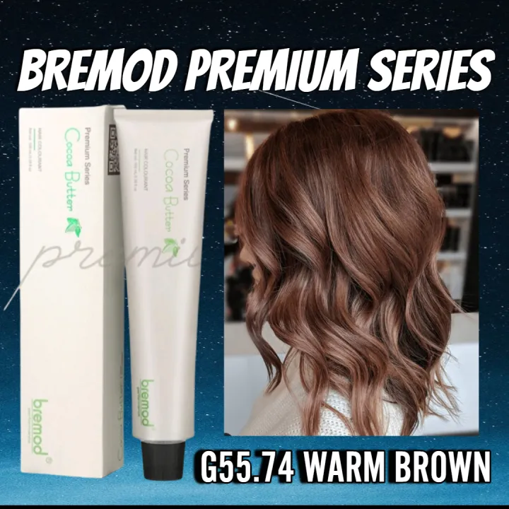 BREMOD PREMIUM SERIES COCOA BUTTER HAIR COLOR 100 ML - G55.74 WARM ...