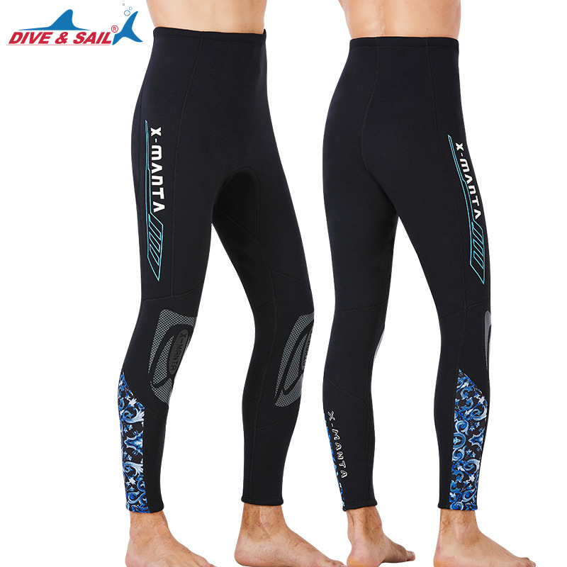 DIVE & SAIL 1.5MM Neoprene Keep Warm Men Wetsuit Diving Pants for Swimming Rowing Sailing Surfing