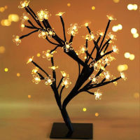 LED USB Tree Light Table Lamp Curtins for Livingroom Room Decor Aesthetic Garland Home Ornaments Holiday Decorative Fairy