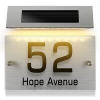 【LZ】▽卐☊  House Number Address Light Numbers Houses Front Door Signs Solar Doorplate Lamp Outdoor Tools