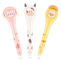 3Pcs White Out Correction Tape Pen Correction Tape Pen with Easy to Use Kawaii Pen Applicator