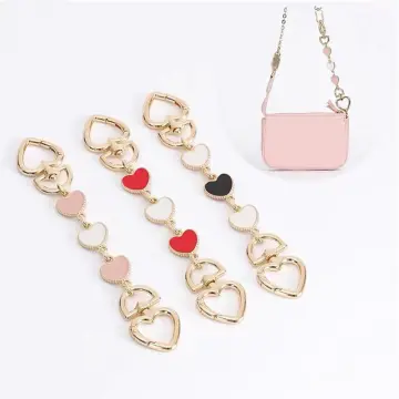 Heart Shaped Replacement Chain Strap Extender For Purse Clutch Handbag  Extensio!