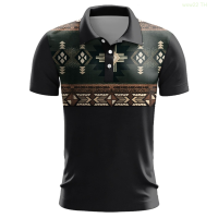 【high quality】  Mens 2023 Summer Fashion Retro 3d Printing Casual Polo Shirt size：s-6xl