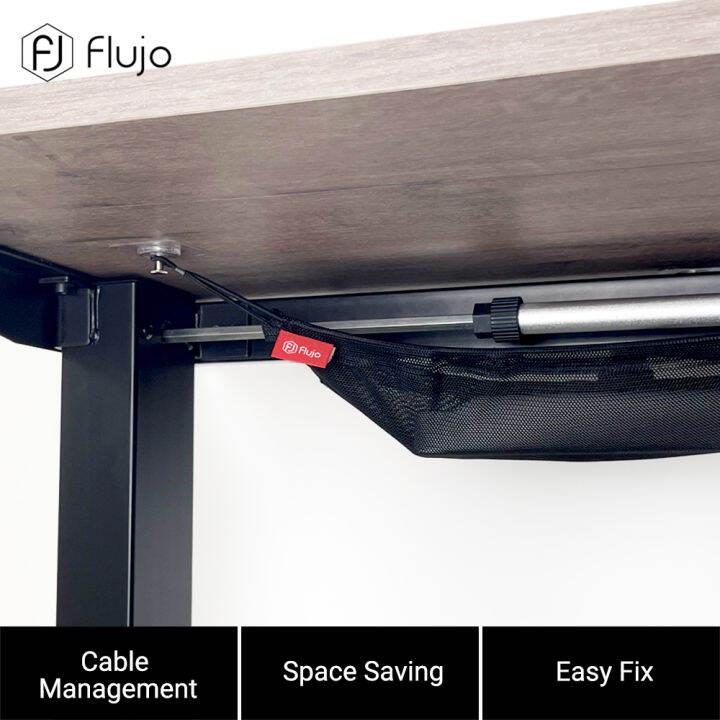 Flujo Cable Management Mesh Net Light Weight Under Desk Storage