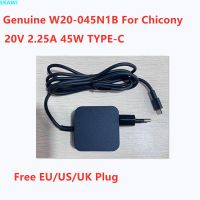 Chicony W20-045N1B ของแท้20V 2.25A 45W TYPE-C W20-045N1A W20-045N อะแดปเตอร์สำหรับแล็ปท็อปแหล่งกระจายไฟ AC 1D เครื่องชาร์จ EU US ปลั๊ก UK