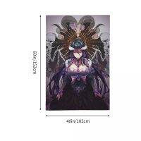 Overlord Tapestry อะนิเมะแขวนผนัง Demon Skull Tapestry สำหรับห้องนอนเซ็กซี่ Belle ตกแต่งบ้าน Hentai Aesthetic Room Decor