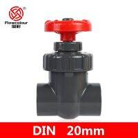 [HOT] Flowcolour UPVC 20mm Gate Valve Fish Tank Tube Joint Garden Irrigation Water Pipe Adapter Fittings