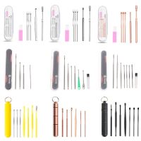 5/6/7/8Pcs/set Ear Wax Pickers Steel Earpick Wax Remover Curette Ear Pick Cleaner Ear Cleaner Spoon Care Ear Clean Tools