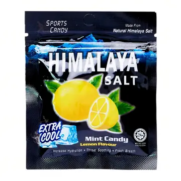  1 Box Big Foot Natural Himalaya Salt Mint Candy - Lemon  Flavour ( 12 Pcs ) : Grocery & Gourmet Food