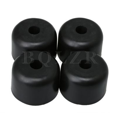 ◐✽♣ BQLZR Black Plastic Round Furniture Feet 25/45/50/58/60MM Hole Dia for Table Chair Sofa Cabinet Floor Protecor Cover Pack of 4