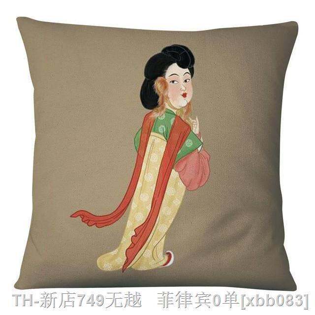 cw-classical-chinese-portrait-painting-print-pillowcase-and-lord-cushion-sofa-throw-pillows-17x17