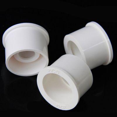 ；【‘； 5Pcs/Lot I.D 20/25/32/40/50/63Mm PVC Bushing Reducer Connector White PVC Pipe Joints Garden Water Supply Tube Reducing Union