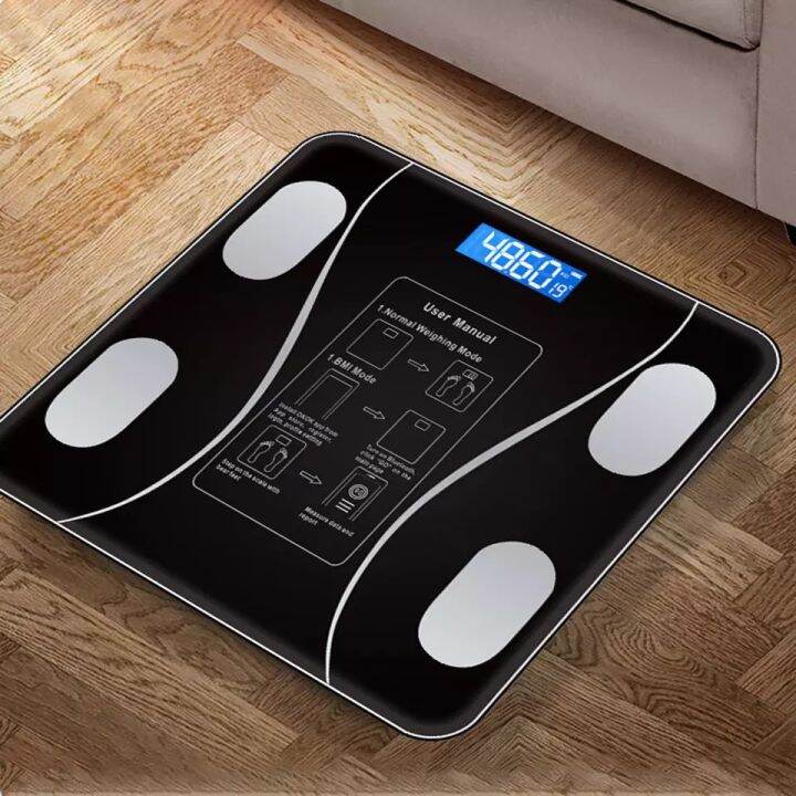 3 Color Electronic weight bluetooth body fat scale weighing scale human