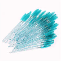 10pcs Shiny Disposable Eyelash Applicator Wand Curler Brush Set Mascara Eyebrow Spoolers Comb Wands Spoolies Brushes