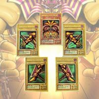 Yu Gi Oh Exodia The Forbidden One Complete Set Three-Dimensional Metal Card Anime Classics Game Collection Cards Toy Gift