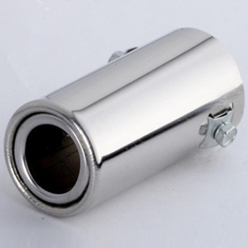 FUVOYA [Ready Stock] Car Auto Vehicle Chrome Exhaust Pipe Tip Muffler Steel Stainless Trim Tail Tube