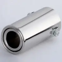 new Tail Tip Muffler Auto Steel Stainless Trim Tail Tube Silver Car Vehicle Chrome Exhaust Car Motorcycle