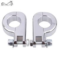 Motorcycle Parts 1 1/4" 1.25" Engine Guard Aluminum Foot Pegs 32MM Clamps Bracket Highway Bar Mounts Chrome For Harley Pedals