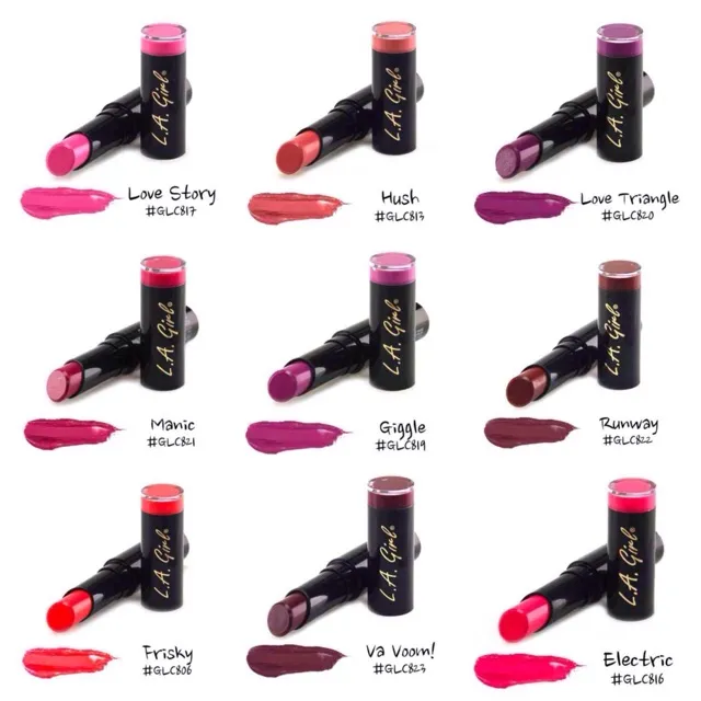 LA Girl Matte Flat Velvet Lipstick – Farbe Blessed, Matte Lippenstift Mit Hoher Pigmentierung