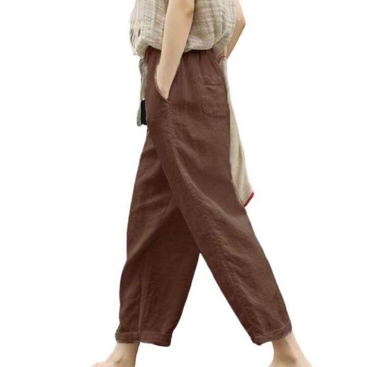 popular-women-pants-wide-leg-quick-drying-lady-slacks-retro-loose-cotton-linen-casual-pants