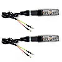 2Pcs Retro Mini Motorcycle LED Turn Signal Light Super Bright Aluminum Alloy Blinkers Flasher EEC Certificate