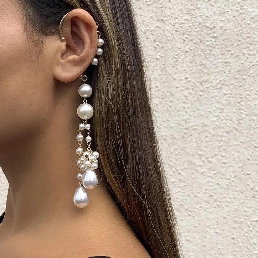 Fake on sale long earrings