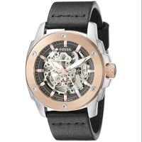 [ORIGINAL] fossil ME3082 Modern Machine Automatic Black Leather Mens Watch