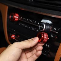 Red/Silver For BMW X5 X6 E70 E71 F15 F16 2008-18 Car Interior Air Conditioner Volume Adjustment Knob Cover Trim Car Essories