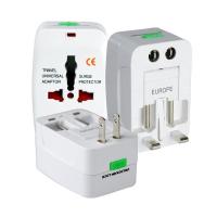 ??HOT!!ลดราคา?? Universal Travel Adapter หัวแปลงขาปลั๊กทั่วโลกพร้อมระบบกันไฟกระชาก (White) ##ที่ชาร์จ แท็บเล็ต ไร้สาย เสียง หูฟัง เคส .ลำโพง Wireless Bluetooth โทรศัพท์ USB ปลั๊ก เมาท์ HDMI .