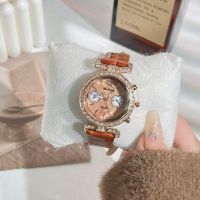 Fashionable watch high-looking fashionable street style 2023 niche design forest style college feng shui diamond small fragrant style quartz watch