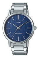 Casio Standard นาฬิกาข้อมือผู้ชาย สายสแตนเลส รุ่น MTP-E145,MTP-E145D,MTP-E145D-2A - สีเงิน