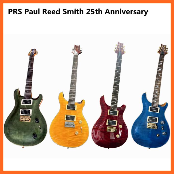 Prs Paul Reed Smith 25th Anniversary Me Ii Fire Red Flame Maple Top Electric Guitar 24 Frets 7565