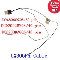 Akemy Lapcable Lcd Lvds สายเคเบิลสำหรับ Asus Ux305fa Ux305f Ux305 U305l U305f Bk5 40pin 30พิน Pn: Dc020026y0s Dc02c00a00s