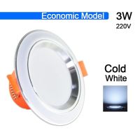 【✱2023 HOT✱】 si39629592258115 ไฟดาวน์ไลท์ Led ดาวน์ไลท์3W 5W 9W 12W 15W 18W ดาวน์ไลท์ Ac 220V 240V เงินทองอะลูมิเนียม Led Spot ถอยกลมแบบบางพิเศษ