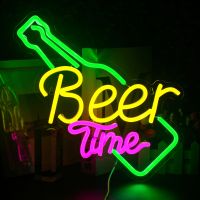 【CW】 Beer Led Sign Bar Restaurant Hotel Bedroom Wall Personalized Night USB