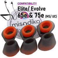 Misodiko Silicone Eartips Earbuds Tips เข้ากันได้กับ Ja Eliteevolve 65e &amp; 75e หูฟังชนิดใส่ในหู (3คู่)