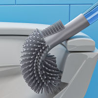 EKOMOI Soft TPR Silicone Toilet Brush No Dead Ends Cleaning Tools Can Add Liquid WC Toilet Clean artifact Bathroom Accessories