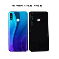 ใหม่สำหรับ P30ไลท์กระจกด้านหลังฝาหลังปิดโทรศัพท์เคสประตูด้านหลังแผงฝาหลังตัวเรือนพร้อมอะไหล่กล้องถ่ายรูป