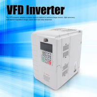 อินเวอร์เตอร์ไดรฟ์ความถี่ตัวแปรอินพุตเฟสเดียวเอาต์พุต 3 เฟส VFD Converter 7.5KW 220V