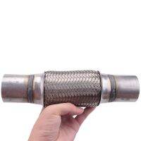 Exhaust Flex Pipe Stainless Steel Double Braid 2 X 6 Inch with Ends 10 Inch Long