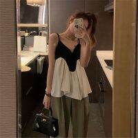 Insker-ฤดูร้อนสีดำและสีขาวเย็บบราชั้นในเซ็กซี่สำหรับผู้หญิง