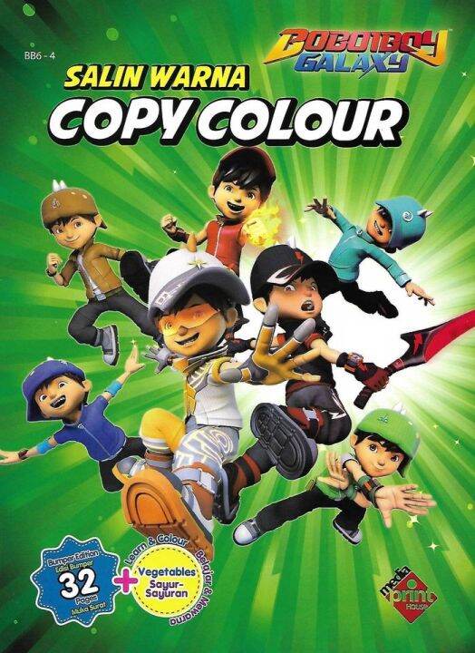 Boboiboy Galaxy Coloring Book Copy Colour / Salin Warna Bumper Edition ...