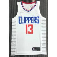 【Ready Stock】 2022 NBA Shirt Los Angeles Clippers 13 # George 75 Basketball Jersey. White New Sponsored