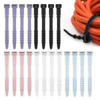 20pcs Reusable Wire Ties Silicone Zip Ties Cable Ties Straps For Wire Management For Charging Cables USB Cables Earphones Line